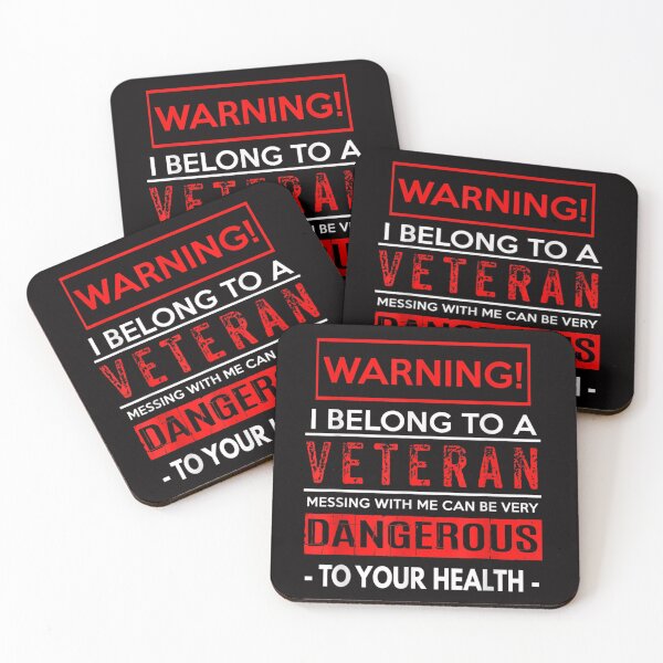 Item preview, Funny Veteran Wife Husband Warning Dangerous designed and sold by icm4639.