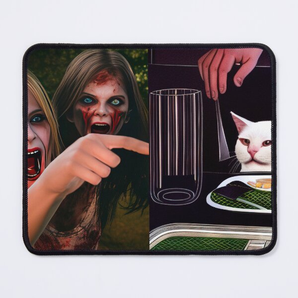 Item preview, Woman yelling at cat MEME - Zombie Edition designed and sold by LuBits.