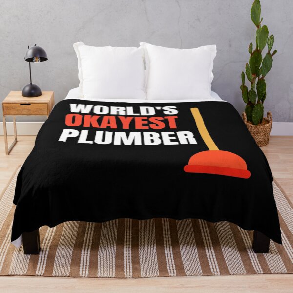 Item preview, Funny Plumber Outfit Plunger Worlds Best Okayest Plumber designed and sold by 74ninetees.
