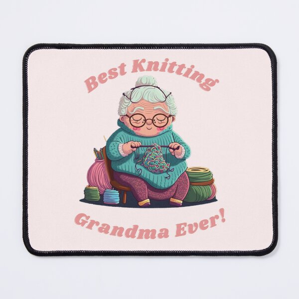 Item preview, best knitting grandma ever designed and sold by printiesart.