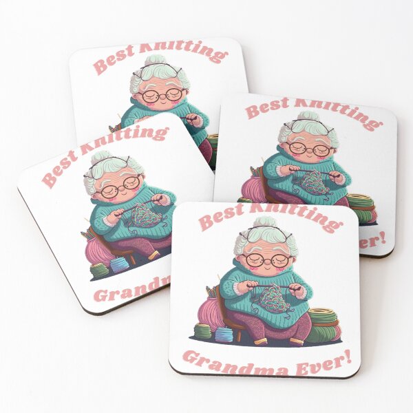 Item preview, best knitting grandma ever designed and sold by printiesart.