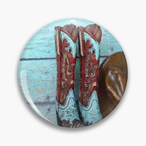Item preview, botas vaqueras azules y rojas designed and sold by JezebelGerda.