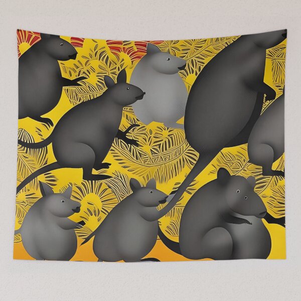 Item preview, Wallaby art, Sunset magic designed and sold by J7Simpson.