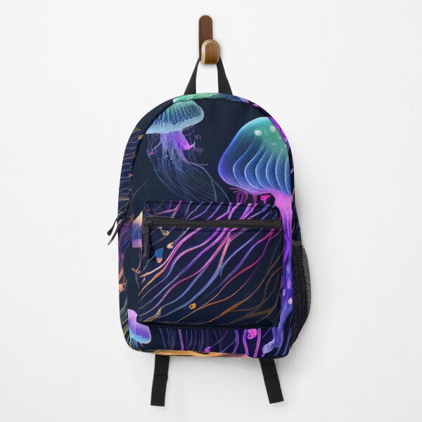 Item preview, Mystical Ocean: A Glowing, Luminescent Jellyfish Multicolor Design designed and sold by UltraGraphics.