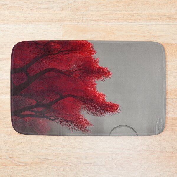 Item preview, Red tree in city generated by artificial intelligence designed and sold by megadrina.