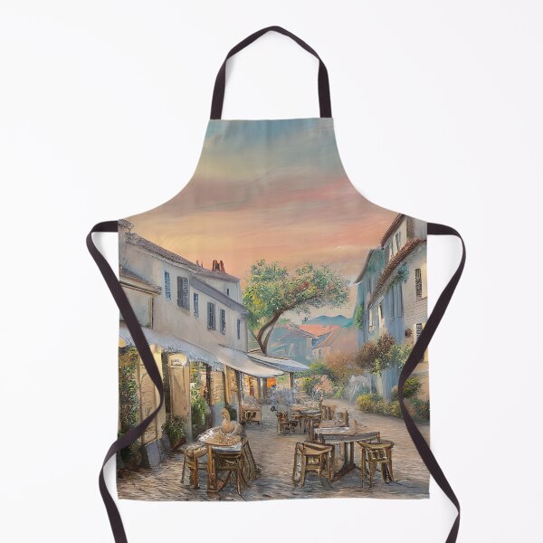 Item preview, Warm Cafe in a Small French Village designed and sold by FreeSpirit-Shop.
