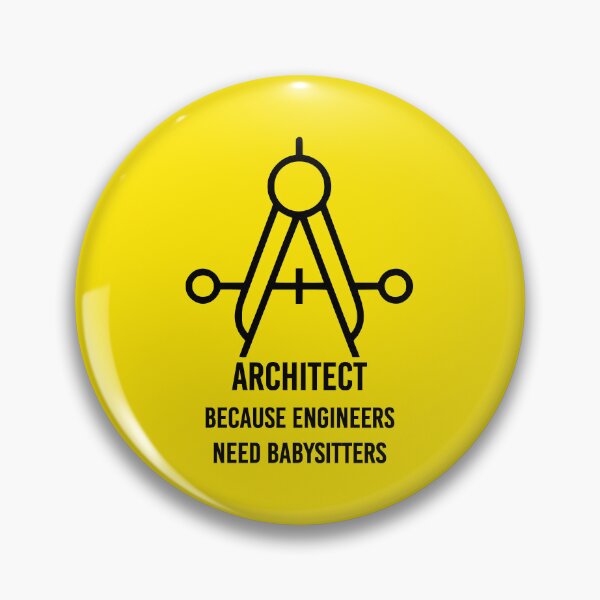 Item preview, Architect because engineers need babysitters No1 black designed and sold by angelisart.