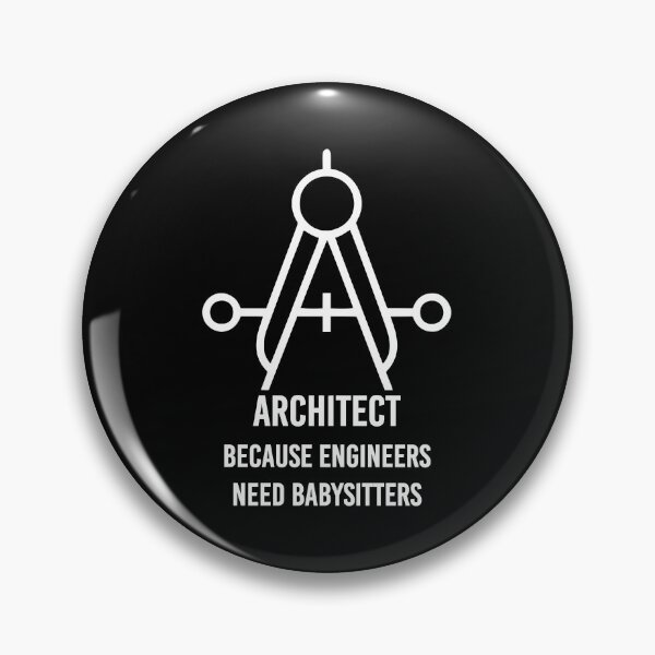 Item preview, Architect because engineers need babysitters No1 white designed and sold by angelisart.
