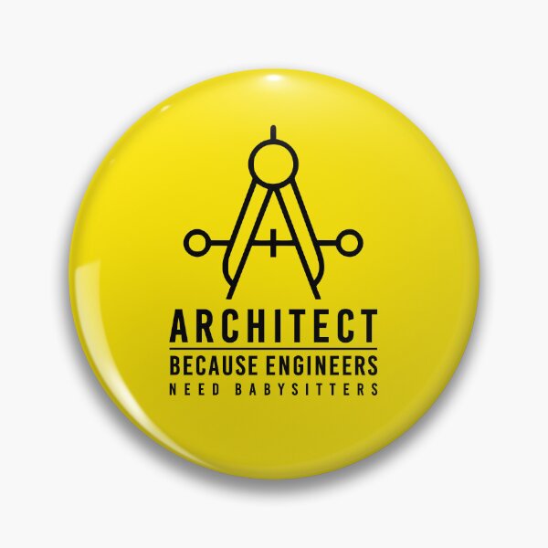 Item preview, Architect because engineers need babysitters No2 black designed and sold by angelisart.