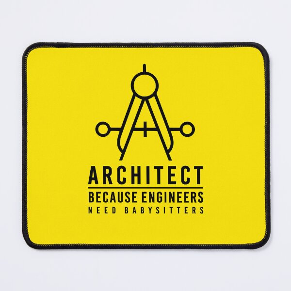 Item preview, Architect because engineers need babysitters No2 black designed and sold by angelisart.