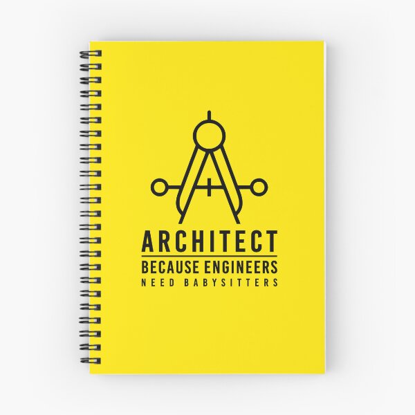 Item preview, Architect because engineers need babysitters No2 black designed and sold by angelisart.