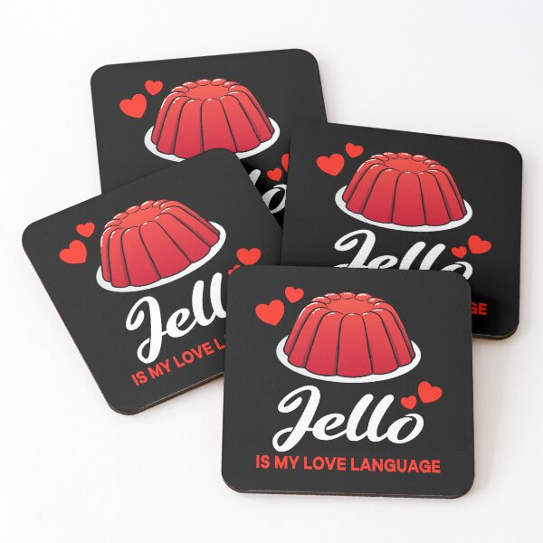 Item preview, Red Jello is my Love Language Funny designed and sold by jonmlam.