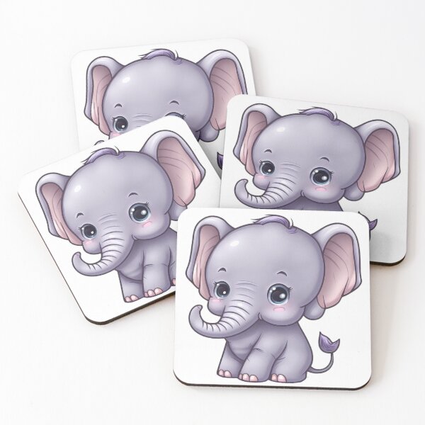 Item preview, Adorable Elephant Design designed and sold by TheChibiStore.