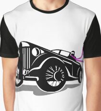 Vintage Roadster Scarf Retro Graphic T-Shirt