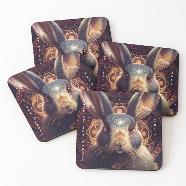 Item preview, Year of the Rabbit 2011 dark background designed and sold by art8085.
