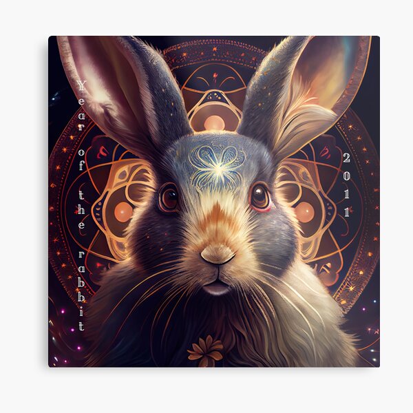 Item preview, Year of the Rabbit 2011 dark background designed and sold by art8085.