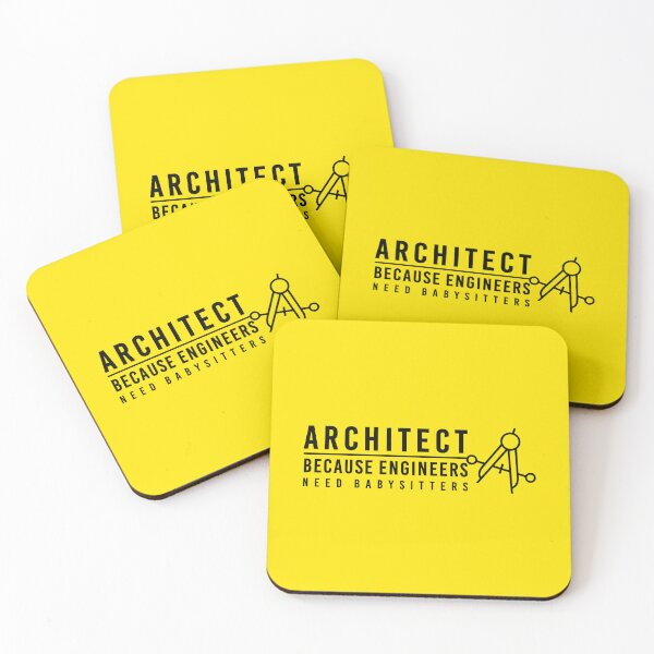 Item preview, Architect because engineers need babysitters No3 black designed and sold by angelisart.