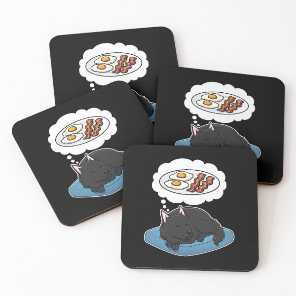 Item preview, Belgian Sheepdog dreaming about Bacon and Eggs designed and sold by DoggieDelights.