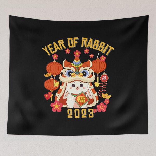 Item preview, Dancing Lion Chinese Rabbit - Rabbit of Happiness : Year 2023 designed and sold by kongju.