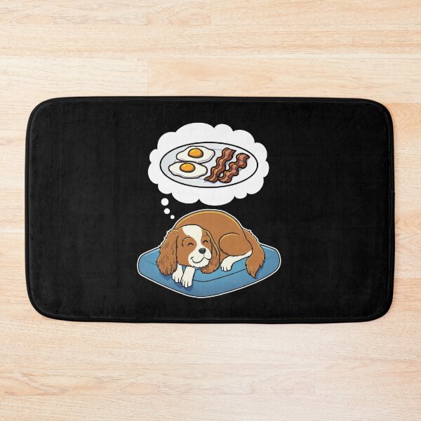 Artikelvorschau, Cavalier King Charles Spaniel dreaming about Bacon and Eggs entworfen und verkauft von DoggieDelights.