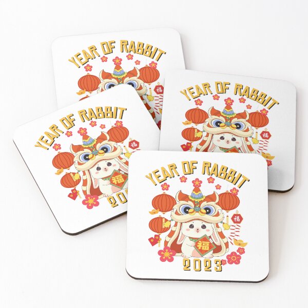 Item preview, Rabbit of Happiness - Dancing Lion Chinese Rabbit : Year 2023 designed and sold by kongju.