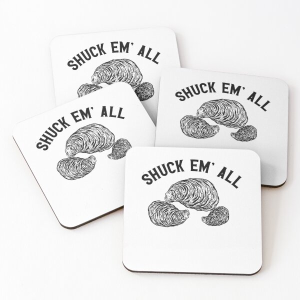 Item preview, Shuck Em All  Oysters  Shucking Shellfish Pun Oyster designed and sold by funnytshirtemp.