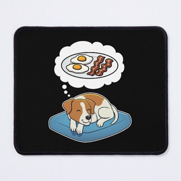 Item preview, Jack Russell Terrier dreaming about Bacon and Eggs designed and sold by DoggieDelights.