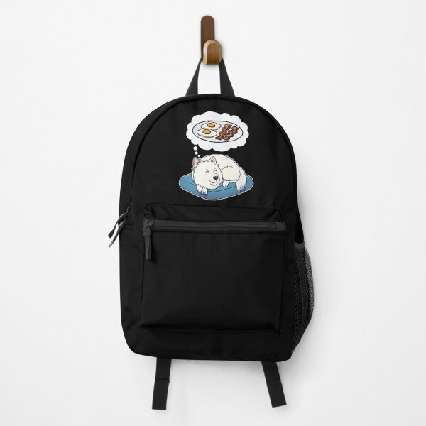 Item preview, Samoyed dreaming about Bacon and Eggs designed and sold by DoggieDelights.