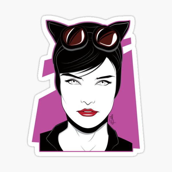 Cat Woman - Nagel Style Sticker