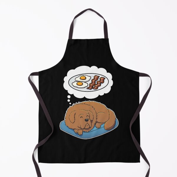 Item preview, Tibetan Mastiff dreaming about Bacon and Eggs designed and sold by DoggieDelights.