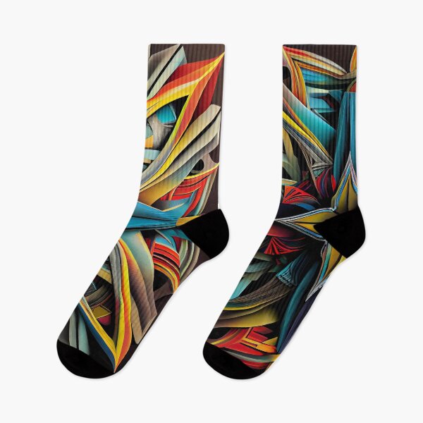 Item preview, Graffiti Vibes: brillante diseño multicolor con formas angulares designed and sold by UltraGraphics.