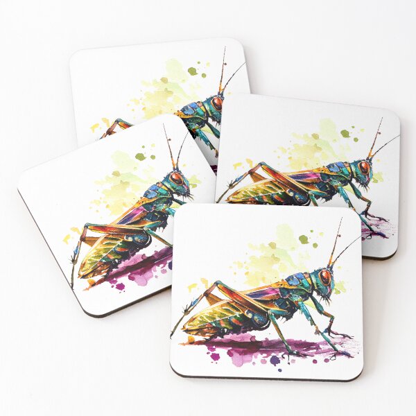 Item preview, Grasshopper Watercolour art designed and sold by KOTOdesign.