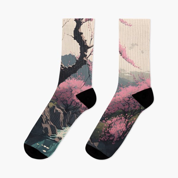 Item preview, Cherry blossom near water- Sakura designed and sold by Japanculture.