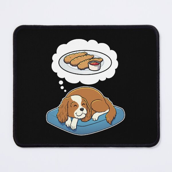 Item preview, Cavalier King Charles Spaniel dreaming about Chicken Tenders designed and sold by DoggieDelights.