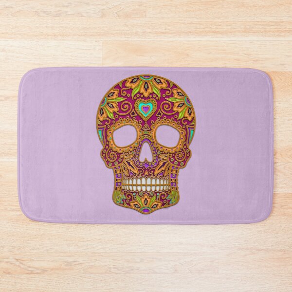 Item preview, magenta candy skull designed and sold by Maxine Gadd.