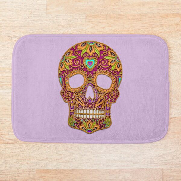 Item preview, magenta candy skull designed and sold by Maxine Gadd.