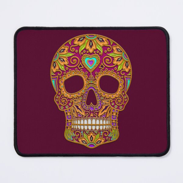 Item preview, magenta candy skull designed and sold by Maxine Gadd.