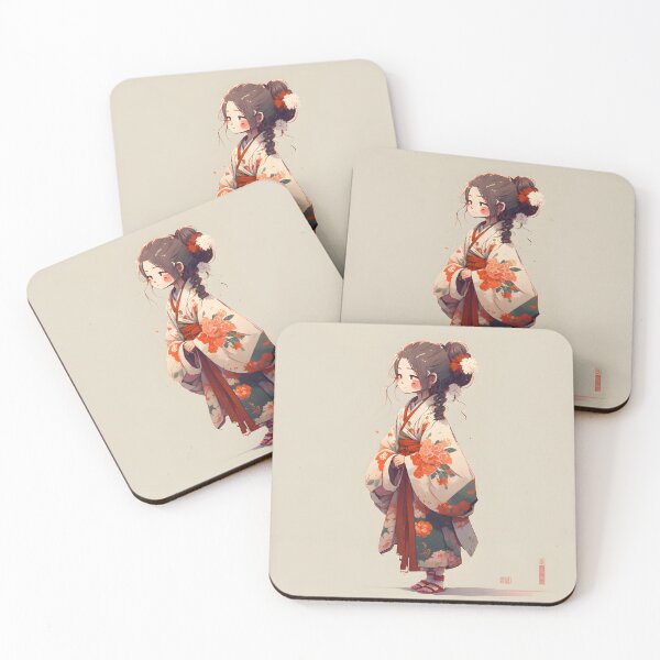 Item preview, japanese Kawaii cute anime kimono girl designed and sold by Japanculture.