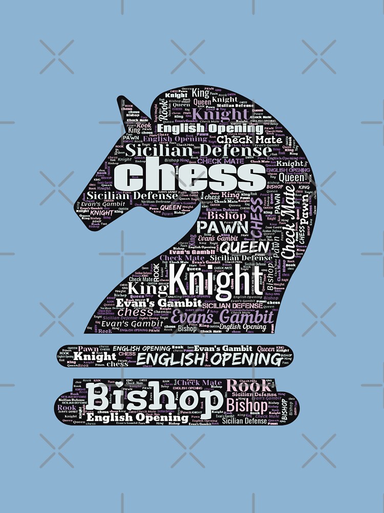 Chess Piece Knight - Word Cloud Essential T-Shirt for Sale by