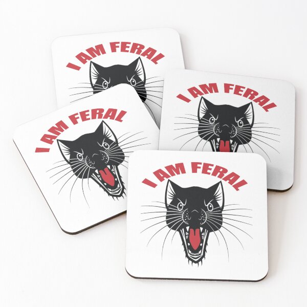 Item preview, I am feral - tasmanian wild cat   designed and sold by jennyjacksonaj.