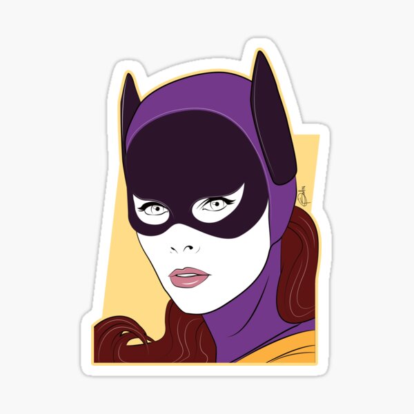 60s Bat Girl - Nagel Style Sticker