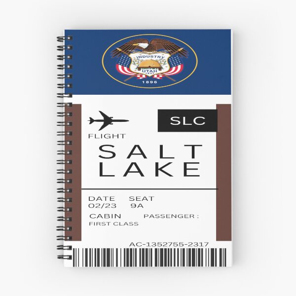 Item preview, Salt lake boarding pass template flight destination ticket designed and sold by YusraAiman.