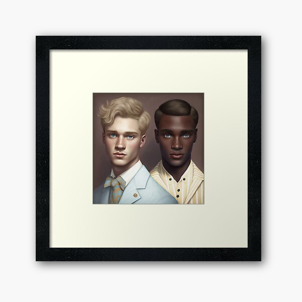 Handsome Boys Framed Art Print