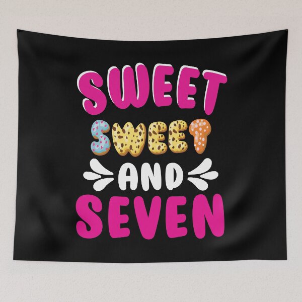 Item preview, Kids Happy 7th Birthday Sweet Sassy and Seven Girls 7 Years Old designed and sold by nueschka.