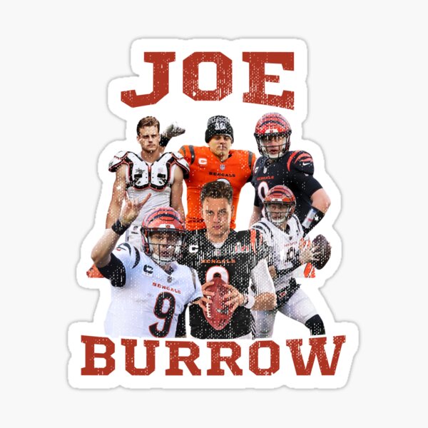 Cincinnati Bengals Joe Burrow Tiger Stripe Merch Sticker for Sale by  Joseph Elliott