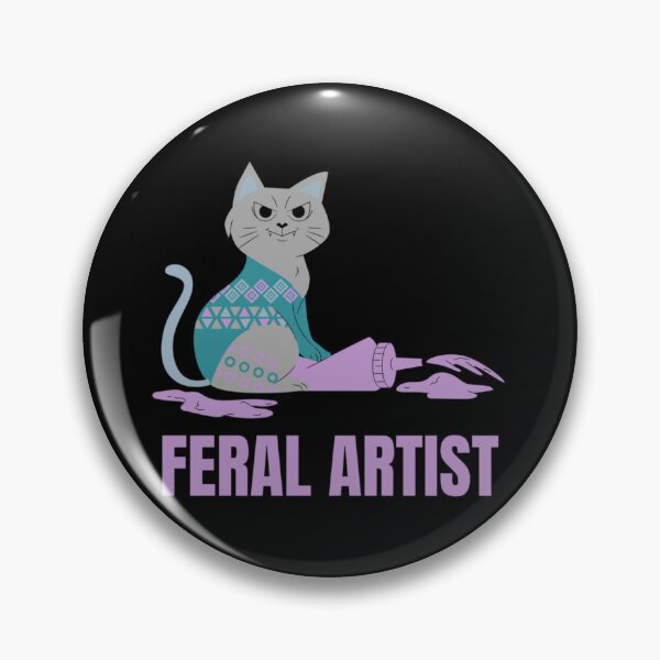 Item preview, Feral Artist - A funny design for designers and cat lovers   designed and sold by jennyjacksonaj.