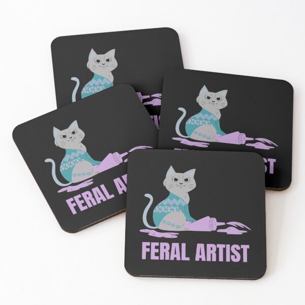Item preview, Feral Artist - A funny design for designers and cat lovers   designed and sold by jennyjacksonaj.