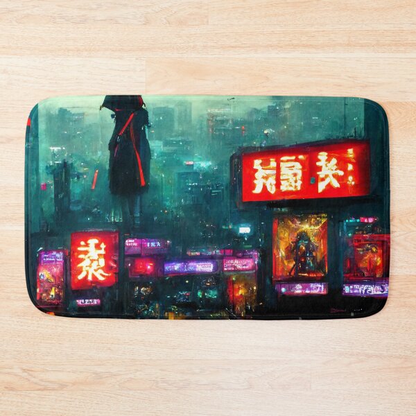 Item preview, Icon - Cyberpunk Skyline Cityscape designed and sold by ArkMinted.