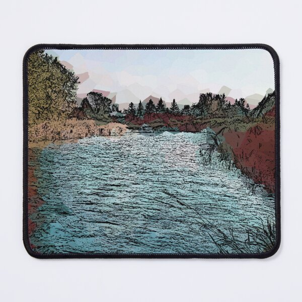 Item preview, Geodesic Downstream Flow designed and sold by Leslie Montgomery Art.