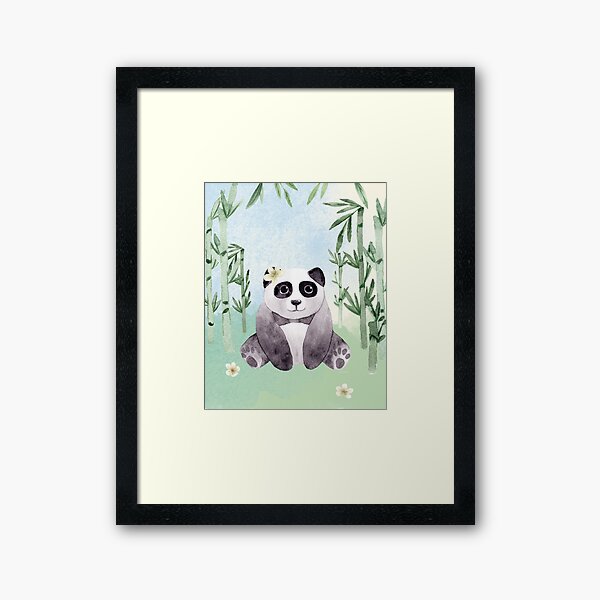 Aperçu de l'œuvre Panda assis mignon créée et vendue par Decolarity.